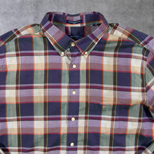 Load image into Gallery viewer, GANT "Heather Broadcloth Fitted" Multi Colour Check Long Sleeve Button-Down Shirt
