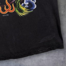 Load image into Gallery viewer, Vintage X-Ray Yin Yang Traditional Dragon Gothic Tattoo Graphic Black T-Shirt
