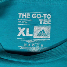 Load image into Gallery viewer, Adidas NBA Charlotte Hornets Basketball Logo Graphic Blue Cotton Short Sleeve T-Shirt
