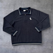 Load image into Gallery viewer, Early 00's Tabi International Embroidered Mini Nautical Boat Motif 1/4 Zip Sweatshirt
