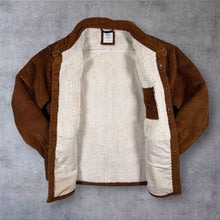 Load image into Gallery viewer, M&amp;S Mens Corduroy Borg Lined Overshirt XL 44-46 Camel Brown Sherpa Shacket
