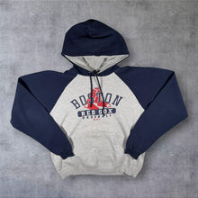 Load image into Gallery viewer, Vintage 2002 Boston Red Sox Jerzees Hoodie Y2K MLB Baseball Raglan Sweatshirt
