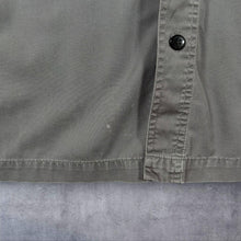 Load image into Gallery viewer, Harley Davidson MotorClothes Mechanic Shirt Mens L Grey Black Flame Embroidered
