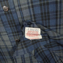 Load image into Gallery viewer, Vintage Mid-West Garment Co. Western Cowboy Check Long Sleeve Popper Shirt
