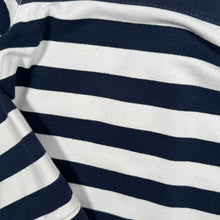 Load image into Gallery viewer, Lazy Jacks Nautical Blue White Striped Cotton 1/4 Zip Sweatshirt
