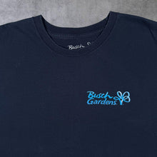 Load image into Gallery viewer, Busch Gardens USA Tourist Horse Animal Graphic Navy Blue Cotton T-Shirt
