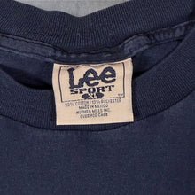 Load image into Gallery viewer, Vintage Lee MLB Atlanta Braves Baseball Embroidered Faded Navy Blue Cotton T-Shirt

