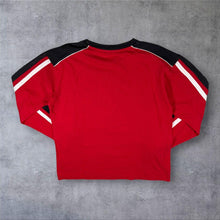 Load image into Gallery viewer, NHL Calgary Flames Ice Hockey Logo Graphic Red Long Sleeve Cotton T-Shirt
