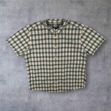 Load image into Gallery viewer, Patagonia Fezzman Shirt Mens XL Green Plaid Organic Cotton Short Sleeve 53962
