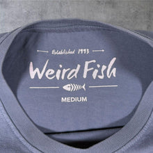 Load image into Gallery viewer, Weird Fish "Stephfin King" Parody Spellout Graphic Blue T-Shirt
