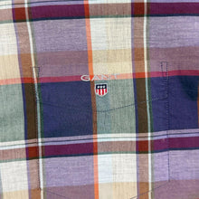 Load image into Gallery viewer, GANT "Heather Broadcloth Fitted" Multi Colour Check Long Sleeve Button-Down Shirt
