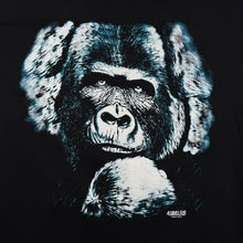 Load image into Gallery viewer, Vintage Aurelius Gorilla Animal Wildlife Graphic Black Cotton T-Shirt

