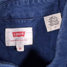 Load image into Gallery viewer, Levi's Classic Navy Blue Cotton Long Sleeve Shirt
