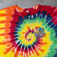 Load image into Gallery viewer, Anvil "Brew Thru" Outer Banks USA Tourist Multi Colour Tie Dye Cotton T-Shirt

