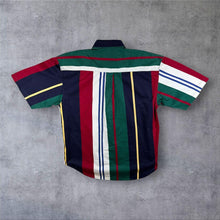 Load image into Gallery viewer, Vintage Donberry &amp; Keats Shirt M Multicolour Colour Block Striped Short Sleeve Preppy
