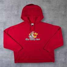 Load image into Gallery viewer, Vintage Walt Disney World Winnie The Pooh Embroidered Red Fleece Hoodie
