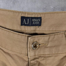 Load image into Gallery viewer, AJ Armani Jeans Classic Brown Slim Fit Cotton Elastane Chino Trousers
