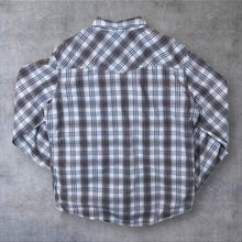 Load image into Gallery viewer, Urban Pipeline Cowboy Western Plaid Check Popper Long Sleeve Shirt
