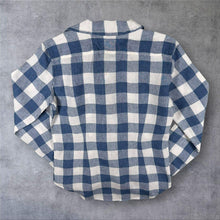 Load image into Gallery viewer, Vintage Ralph Lauren Classic Blue White Check Long Sleeve Linen Shirt
