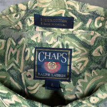 Load image into Gallery viewer, Vintage 90s Chaps Ralph Lauren Fish Print AOP Fishing Shirt Green Large L
