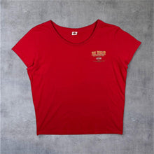 Load image into Gallery viewer, Harley Davidson (2013) Big Island Kona, Hawaii Biker Tourist Graphic Red T-Shirt
