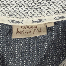Load image into Gallery viewer, Weird Fish Embroidered Mini Logo Classic Grey Macaroni Knit 1/4 Zip Sweatshirt
