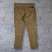 Load image into Gallery viewer, Dickies Corduroy Trousers Mens W32 L32 Brown Khaki Straight Leg Workwear
