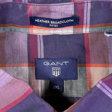 Load image into Gallery viewer, GANT "Heather Broadcloth Fitted" Multi Colour Check Long Sleeve Button-Down Shirt
