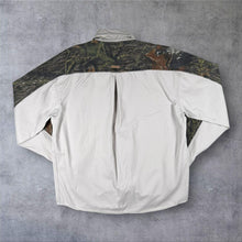 Load image into Gallery viewer, Mossy Oak Open Range Mens L Shirt Camo Hunting Woodland Button Up 100% Cotton
