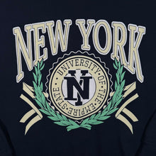 Load image into Gallery viewer, New York "University Of The Empire State" USA Tourist Graphic Navy Blue Sweatshirt
