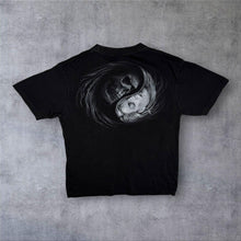 Load image into Gallery viewer, Early 00's Spiral Direct Gothic Fantasy Grim Reaper Graphic Black Cotton T-Shirt
