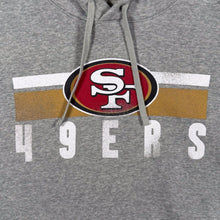 Load image into Gallery viewer, Nike NFL San Franciso 49ers Football Logo Spellout Graphic Grey Hoodie
