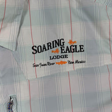 Load image into Gallery viewer, Patagonia Sun Stretch Shirt L 52197 Soaring Eagle Lodge San Juan Fly Fishing
