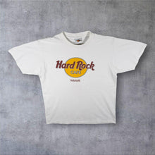 Load image into Gallery viewer, Vintage Hard Rock Cafe "Miami" USA Tourist Graphic White Single Stitch T-Shirt
