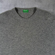 Load image into Gallery viewer, United Colors Of Benetton "Merino Italian Yarn" Wool Grey Knit Jumper
