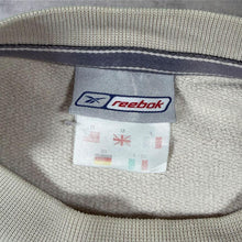 Load image into Gallery viewer, Early 00's Reebok Embroidered Logo Spellout Cream Crewneck Sweatshirt
