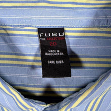 Load image into Gallery viewer, Vintage FUBU The Collection Shirt Size 20 M L Y2K Hip Hop Striped 00s
