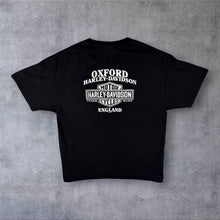 Load image into Gallery viewer, Harley-Davidson Motorcycles "Oxford England" Biker Graphic Black Cotton T-Shirt
