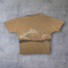Load image into Gallery viewer, Vintage San Segal "Busch Gardens" Lion Tiger Animal Wildlife Single Stitch Brown T-Shirt
