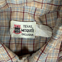 Load image into Gallery viewer, Vintage Niver Texas Mesquite USA Cowboy Western Check Long Sleeve Popper Shirt
