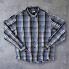 Load image into Gallery viewer, Lee Classic Blue Multi Plaid Check Long Sleeve Cotton Shirt
