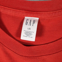 Load image into Gallery viewer, Vintage GAP 1969 Logo Graphic Red Long Sleeve Cotton T-Shirt
