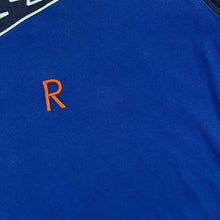 Load image into Gallery viewer, Nike Air Embroidered Big Logo Spellout Colour Block Blue T-Shirt
