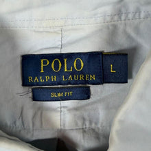 Load image into Gallery viewer, Polo Ralph Lauren "Slim Fit" Light Grey Cotton Button-Down Long Sleeve Shirt
