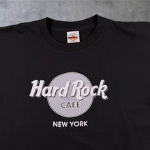 Load image into Gallery viewer, Vintage Hard Rock Cafe "New York" USA Tourist Logo Black Graphic T-Shirt
