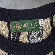 Load image into Gallery viewer, Vintage 90s Belika Jumper XL 54 Funky Geometric Knit Made Denmark
