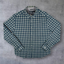 Load image into Gallery viewer, Nautica "Classic Fit Stretch" Blue Multi Check Long Sleeve Button-Down Shirt
