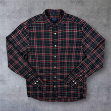Load image into Gallery viewer, GANT "Regular" Multi Plaid Check Long Sleeve Button-Down Cotton Flannel Shirt
