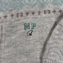 Load image into Gallery viewer, Vintage 90s North Pole Nordic Cardigan Polar Bear Fair Isle Knit Jumper L XL
