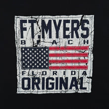 Load image into Gallery viewer, Vintage Harley Davidson Ft Myers Beach Florida T Shirt L Made USA Flag Y2K
